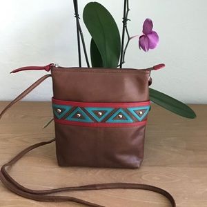 NWOT Leather Unique Design Purse/Bag